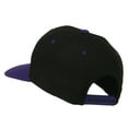 thumbnail image 3 of Athletic Number 9 Embroidered Classic Two Tone Cap - Black Purple OSFM, 3 of 5