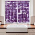 thumbnail image 2 of Ambesonne Grunge Kitchen Curtains, Weathered Motives Artwork, 55"x24", Purple and Ceil Blue, 2 of 3