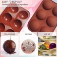thumbnail image 2 of Semi Sp Chocolate Moulds 6 Cavity Silic Molds Ma Chocolate, 2 of 4