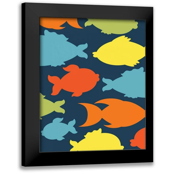 Robinson, Tamara 12x14 Black Modern Framed Museum Art Print Titled - Fish I