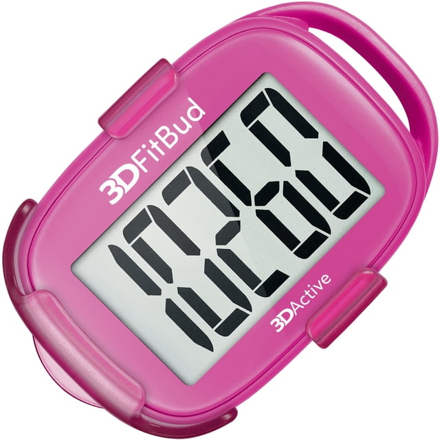 Podómetro 3DActive 3DFitBud A420S rosa contador de pasos