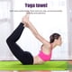 thumbnail image 4 of Toalla de pilates, mantas de yoga plegables, transpirables para deportes al aire libre (verde), 4 of 6