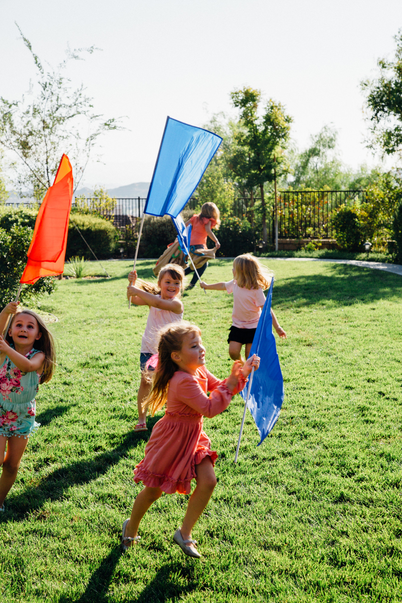 Pacific Play Tents Color Flag Set Blue 12 Per Set 24 in X 24 in X 48 in