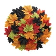 thumbnail image 2 of geerera 100-Piece Artificial Fall Maple Leaves, Mixed Color Fake Autumn Leaves for DIY Crafts, Halloween & Thanksgiving Decor, 3" Faux Foliage for Table Scatter, 2 of 6