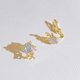 thumbnail image 1 of Pendientes navideños de ciervo Pendientes de tuerca Circonia cúbica Estética Navidad 2022 Novedades en joyería para mujeres Clip Piercing Niñas, 1 of 4