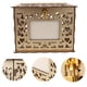 thumbnail image 2 of Caja de madera para tarjetas de boda, sobre, caja de dinero para recepción de bodas, caja de madera hueca, 2 of 6
