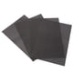 thumbnail image 1 of Protectores de cuencos aislantes para resistencia al calor y protección de la mesa, tapetes de comedor de PVC antideslizantes, juego de 4, color negro, 1 of 4