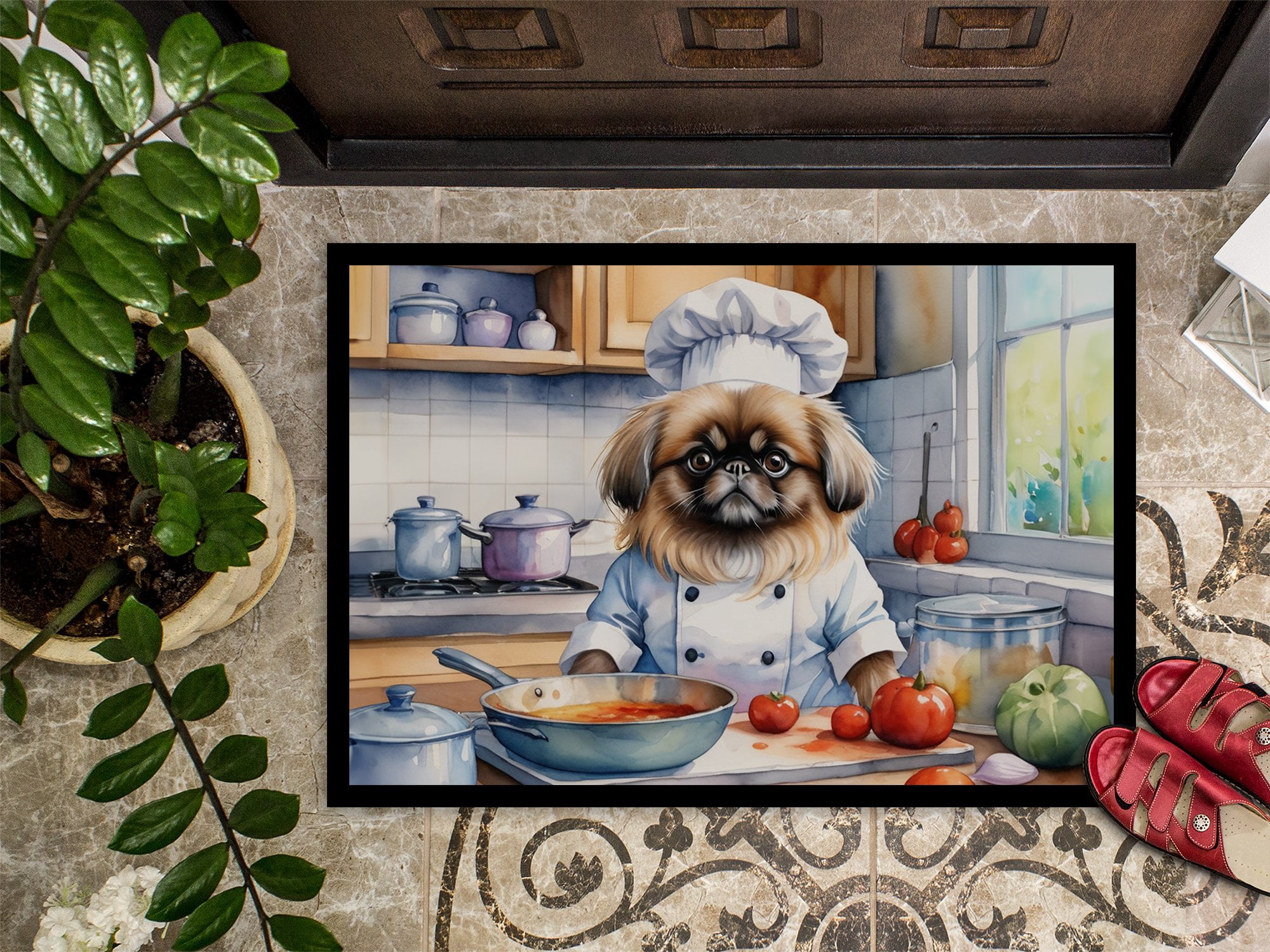 Yorkie Yorkshire Terrier The Chef Doormat