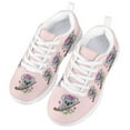 thumbnail image 3 of Pzuqiu Cute Sloth Girls Sneakers Pink Size 11 Kids Training Running Shoes Lightweight Breathable Athletic Tennis Walking Shoes, 3 of 5