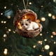 thumbnail image 1 of Adornos acrílicos para árbol de Navidad | Decoraciones navideñas 2D para el árbol | Juego de 6 colgantes irrompibles con cinta para decoración navideña de interiores y exteriores, 1 of 5