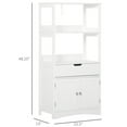 thumbnail image 3 of kleankin Armoire de Rangement de Salle de Bain pour Plancher Buffet de Cuisine avec Portes, 3 of 10