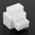 thumbnail image 1 of Adaptador de corriente Conector de dirección compacto Ángulo de rotación 8 pines hembra a 8 pines macho 1 unidad para dispositivos portátiles Blanco, 1 of 8