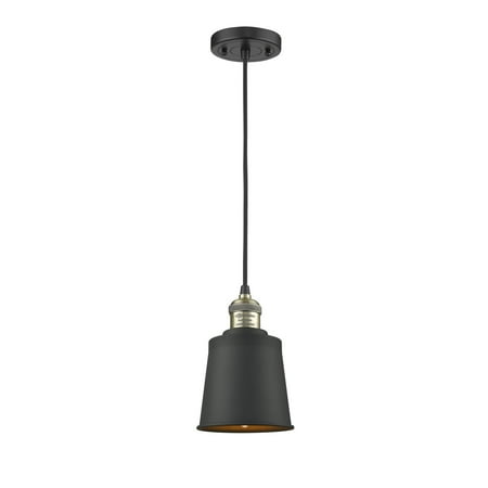 Innovations Addison 1 Light Mini Pendant - Black Brushed Brass - 201C-BBB-M9