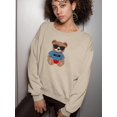 thumbnail image 2 of Fashion Bear Cool Boy Sweatshirt Women -Image by Shutterstock, Female XX-Large, 2 of 4