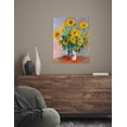thumbnail image 4 of DECORARTS - Monet Sunflowers, Claude Monet Art Reproduction. Giclee Canvas Prints Wall Art for Home Decor 20x16", 4 of 7