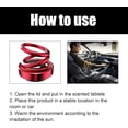 thumbnail image 3 of Portable Kinetic Molecular Heater, Kinetic Molecular Heater, Solar Rotating Double Ring Suspension Car Ornament, Molecular Heater For Car, Auto-Rotate (Red), 3 of 8