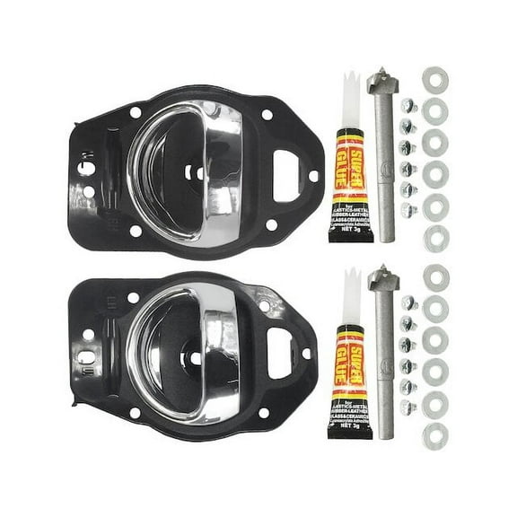 Interior Door Handle Set - Compatible with 2006 - 2011 Chevy HHR 2007 2008 2009 2010