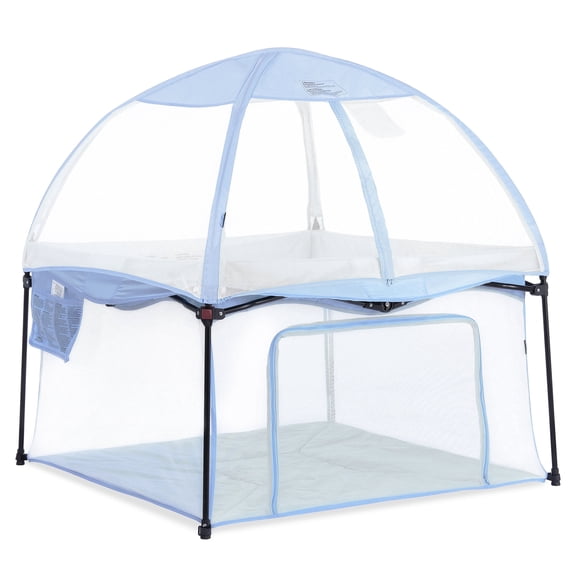 Dream On Me Canopy for Ziggy Playpen, Black and White, (Model # 4433-BW)