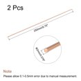 thumbnail image 2 of Unique Bargains 2mm Dia. 250mm Length Solid Copper Round Rod Lathe Bar Stock for DIY Craft 2pack, 2 of 4