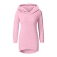 thumbnail image 2 of Aoiroe Women's Fuzzy Cozy Sweaters,Crew Neck Long Sleeve Pullover,Athletic Fleece Sweatshirt,Oversized Solid Sweaters,Womens Fuzzy Pullover,Womens Oversized Sweater Pink XL, 2 of 7