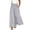 Gray #11, variant on Womens Wide Leg Pants Linen Palazzo Pants 2026 Summer Flowy Baggy Culottes Lightweight Strech Plus Size Beach Trousers with Pockets M