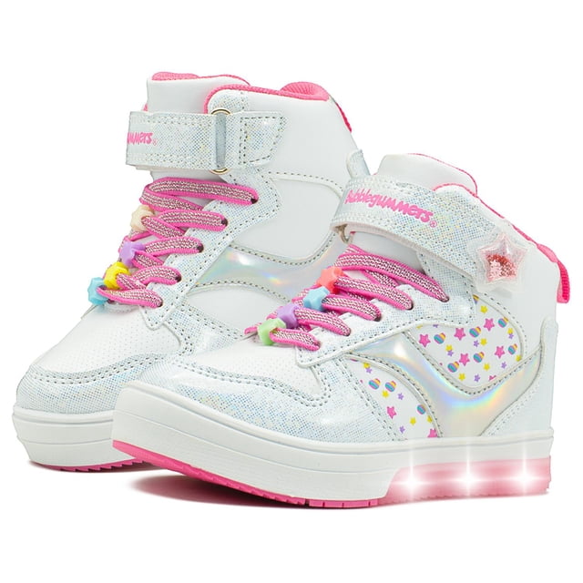 Tenis Luces Led Bubble Gummers Estrella Niña Blanco 15-21 blanco 17