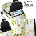 thumbnail image 6 of Sunflower Boho Sling Backpack with Rustic Farmhouse Design, Lightweight Durable Crossbody Daypack, Adjustable Strap, Multiple Compartments for Travel, Outdoor Use, 6 of 6