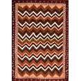 thumbnail image 1 of Ahgly Company Indoor Rectangle Abstract Orange Modern Area Rugs, 2' x 3', 1 of 4
