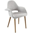 thumbnail image 1 of Modern Contemporary Kitchen Dining Armchair Light Gray, 1 of 4