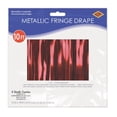 thumbnail image 4 of Beistle Metallic Fringe Drape Hanging Curtain, Party Decor, 15" x 10', Red, 4 of 5