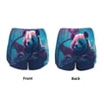 thumbnail image 3 of Salouo DJ Panda Hot Air Balloon Print Women's 2 in 1 Running Shorts Double-Layer Shorts Athletic Workout Gym Yoga Shorts Running Shorts for Women-Medium, 3 of 7