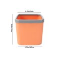 thumbnail image 3 of BAOPAI Desktop Push Type Trash Can with Lid 6L Large Capacity Space Saving Compact Design for Home Office Kitchen Car Restaurant and Bathroom Use, 3 of 9