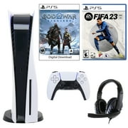 Sony PlayStation 5 Core Console with God of War: Ragnarok with Universal Headset and FIFA 23