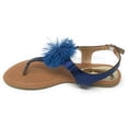 thumbnail image 2 of Victoria K Women's PomPom With Side Buckle Sandals, 2 of 5