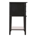thumbnail image 6 of Pemberly Row Contemporary Solid Wood 2 Drawer Nightstand in Black, 6 of 7