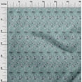 thumbnail image 2 of oneOone Silk Tabby Dusty Teal Green Fabric Florals Craft Projects Decor Fabric Printed By The Yard 42 Inch Wide-6XO, 2 of 4