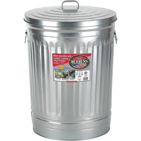 Behrens 31-Gallon Steel Trash Can