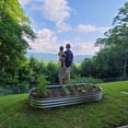thumbnail image 4 of Galvanized Raised Garden Bed Kit, Galvanized Planter Raised Garden Boxes Outdoor, Oval Metal Raised Garden Beds for Vegetables, 4 of 8