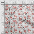 thumbnail image 2 of oneOone Viscose Jersey Pink Fabric Floral Dress Material Fabric Print Fabric By The Yard 60 Inch Wide, 2 of 5