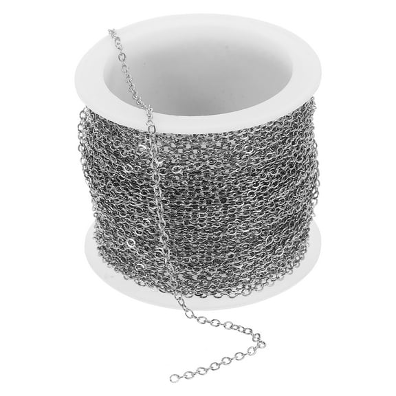FRCOLOR  DIY Jewelry Supplies Making Chains for Bracelet Rings Necklace Silver