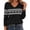 Black, variant on Edvintorg Women's 2026 Fall V Neck Christmas Sweater Long Sleeve Lightweight Knit Tops Business Casual Cute Sweaters Fashion Clothing