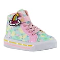 thumbnail image 2 of Tenis Botas Niña Luces Led Estrellas Arcoiris Moda Comodo M-2026 ARCOIRIS 18 cm, 2 of 5