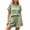 Green, variant on PIWHJQK Women 2 Piece Set Loungewear Shorts Set Women Fashion Solid Crew Neck Short Sleeve Shorts Set Breathable Women Outfits Sets