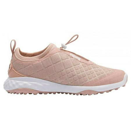NEW Womens Puma Brea Fusion Sport Golf Shoe Cameo Rose/White Sz 6 M Retail $80