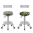 thumbnail image 3 of Uemuo Fresh Orange Pattern Round Bar Stool Seat Covers Washable Stool Cushion Slipcover Elastic Bar Chair Covers-, 3 of 7