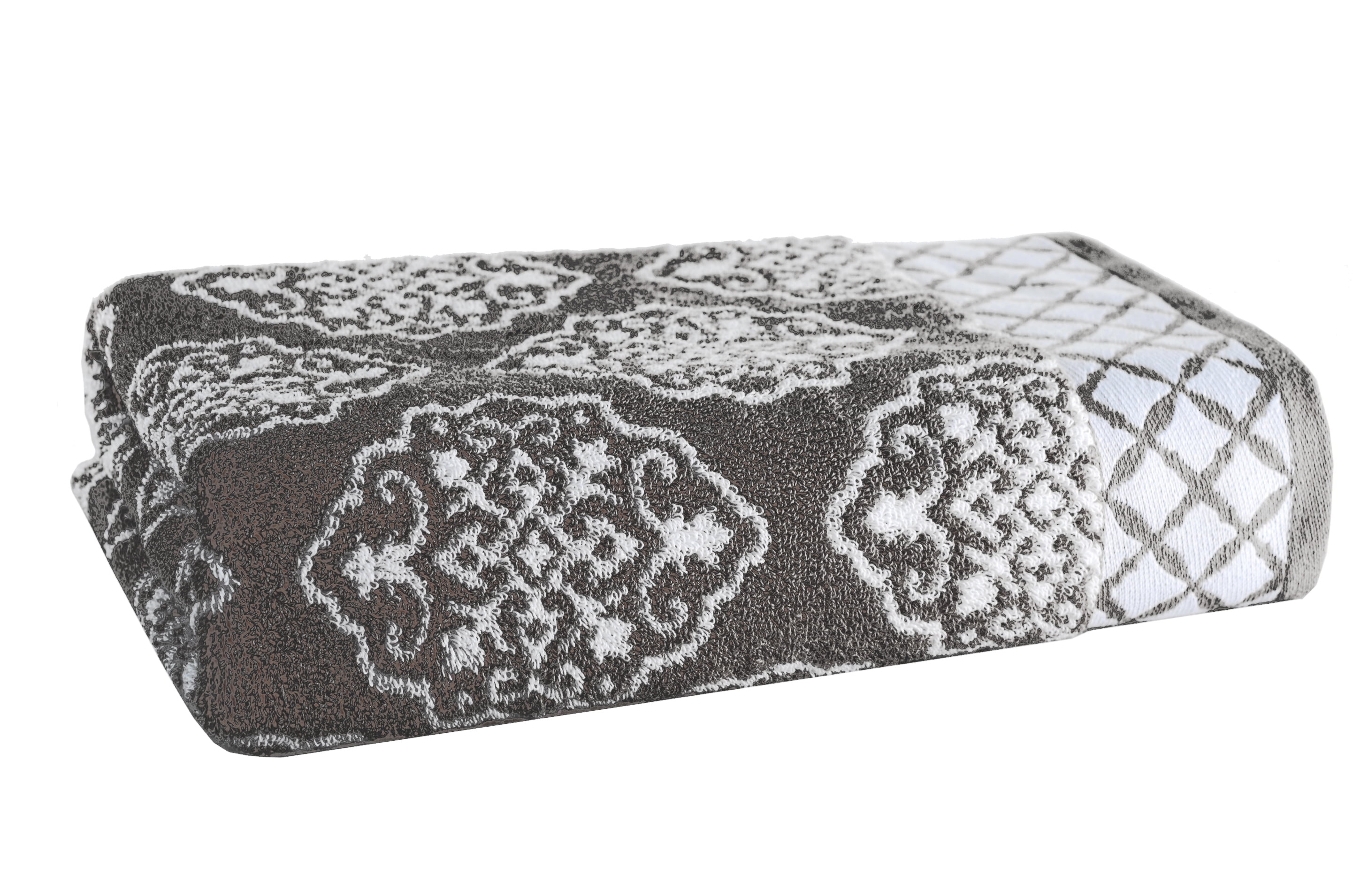 Better Homes & Gardens Thick and Plush Medallion Jacquard Bath Towel