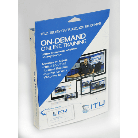 IT University Online 4 courses, includes Office 365/2013, Resume Building, Internet Security Windows 10