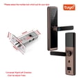 thumbnail image 2 of Door Lock, Biometric Fingerprint Door Lock DB20 Black Smart Lock Tuya App Remote Unlocking Keyless Lock Electronic Door Lock ,Easy to Install, 2 of 4