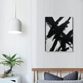 thumbnail image 3 of COMIO Black And White Abstract Wall Art - Black Painting Stroke Graffiti Artwork for Living Room, Bedroom, Office Decor,12" x 16", 3 of 4