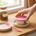 thumbnail image 2 of Dog Food Cans Lids,3-In-1 Silicone Cat Food Can Cover with Feeding Spoon for Dog Cat Food Storage | Dishwasher Safe Leak-proof Round Can Lids | Universal Size,Pink, 2 of 7
